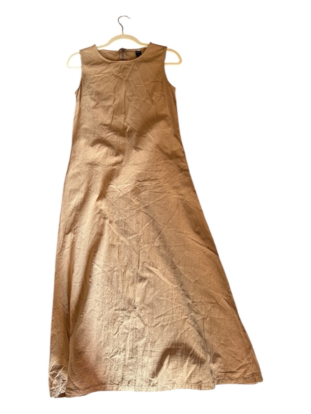 Sleeveless Maxi Dress in Taupe Brown